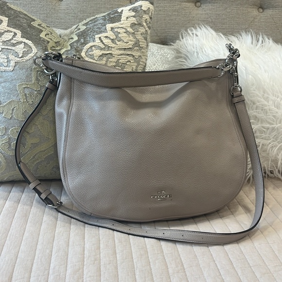 Coach 2 Way Shoulder Bag Beige - Picture 5 of 9